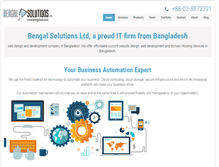 Tablet Screenshot of bengalsols.com